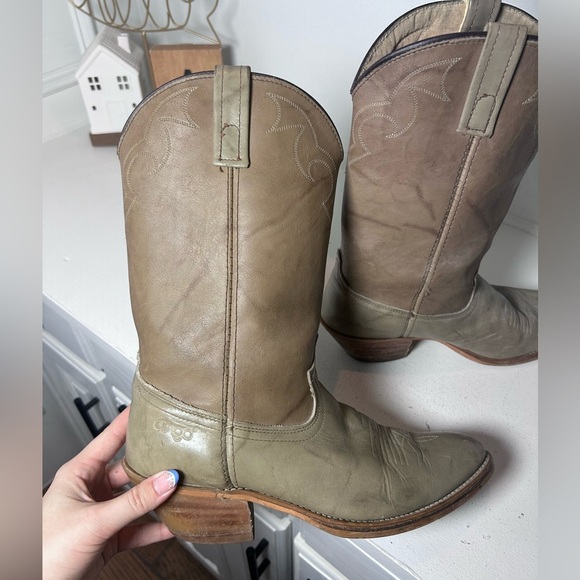 Vintage Acme Men’s Cowboy Boots Size 10.5 Classic Western Leather USA - Picture 5 of 7